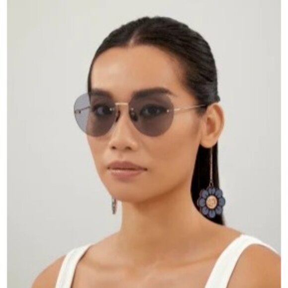 NEW GUCCI SUNGLASSES GG1149S 006 GOLD WOMEN EYEWEAR GUCCI PLUS EARRINGS main image 13
